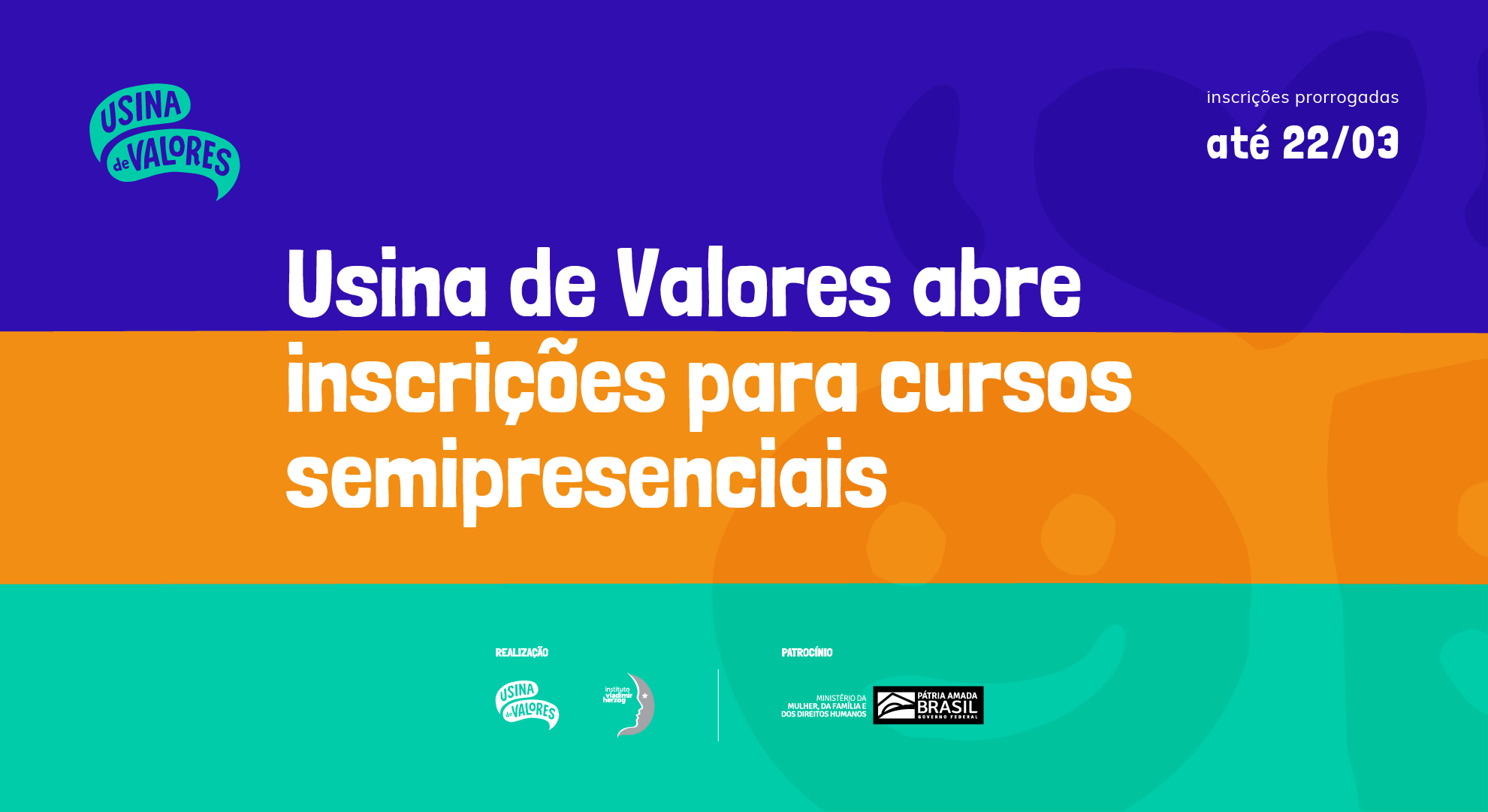 Usina de Valores abre inscrições para cursos semipresenciais Usina de